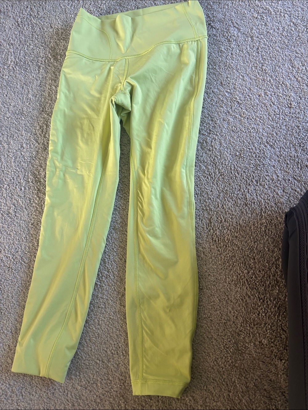 lululemon athletica Soft Chartreuse Performance Leggings